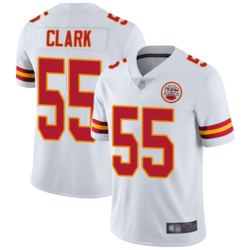 Nike Chiefs #55 Frank Clark White Youth Stitched NFL Vapor Untouchable Limited Jersey