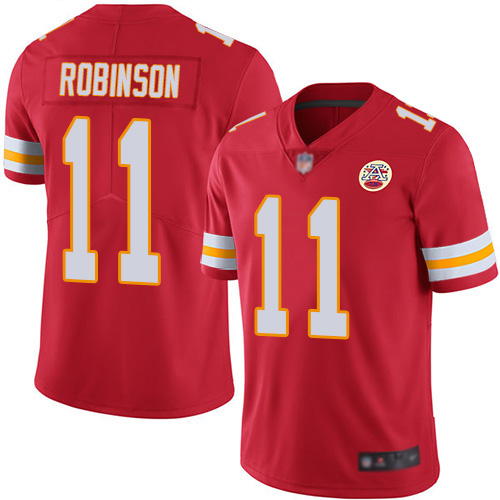Nike Chiefs #11 Demarcus Robinson Red Team Color Youth Stitched NFL Vapor Untouchable Limited Jersey