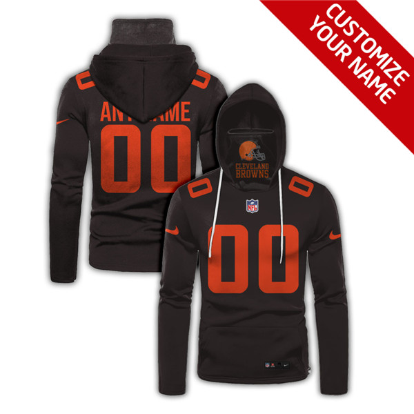 Men's Cleveland Browns 2020 Customize Hoodies Mask