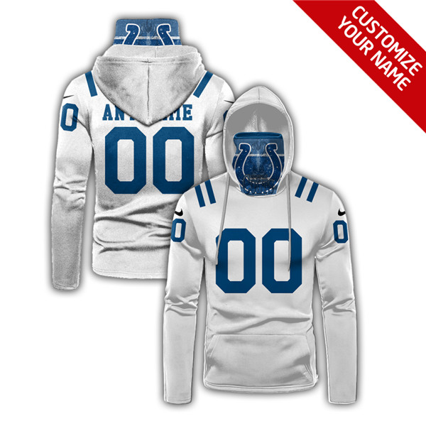 Men's Indianapolis Colts 2020 Customize Hoodies Mask