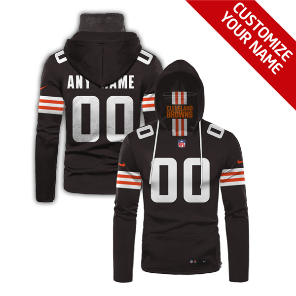 Men's Cleveland Browns 2020 Customize Hoodies Mask