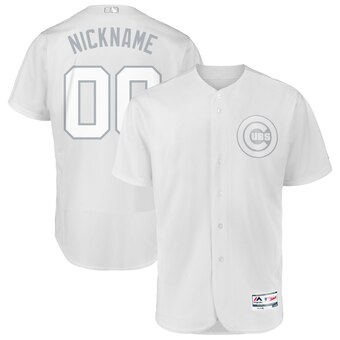 Chicago Cubs Majestic 2019 Players' Weekend Flex Base Authentic Roster Custom Jersey White