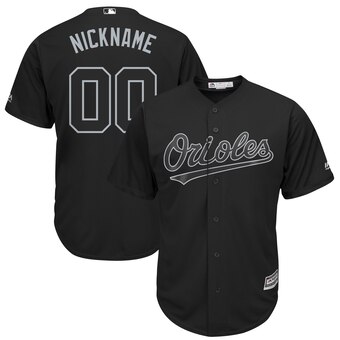 Baltimore Orioles Majestic 2019 Players' Weekend Cool Base Roster Custom Jersey Black