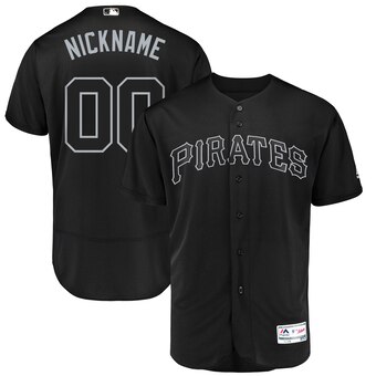 Pittsburgh Pirates Majestic 2019 Players' Weekend Flex Base Authentic Roster Custom Jersey Black