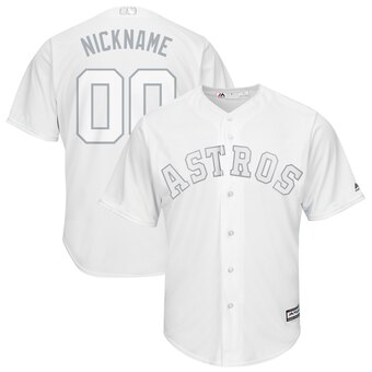 Houston Astros Majestic 2019 Players' Weekend Cool Base Roster Custom Jersey White