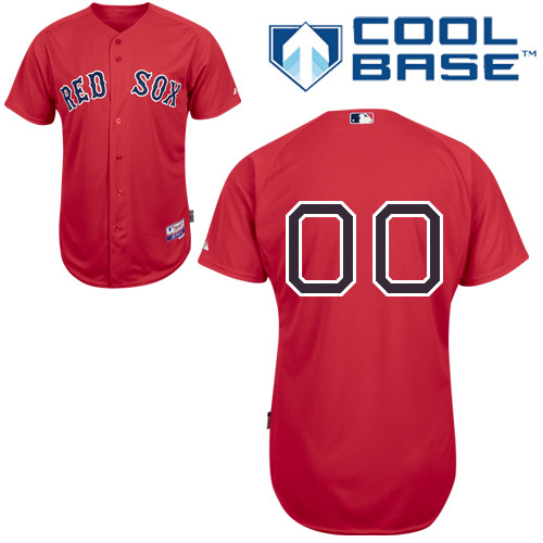 Red Sox Personalized Authentic Red MLB Jersey (S-3XL)