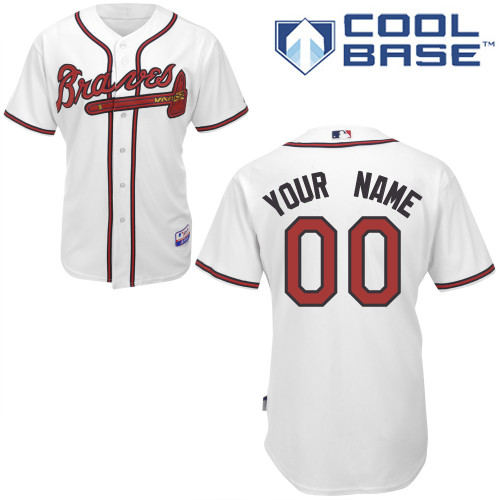 Braves Personalized Authentic White MLB Jersey (S-3XL)
