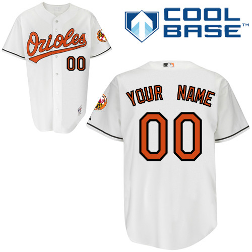 Orioles Personalized Authentic White MLB Jersey (S-3XL)