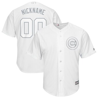Chicago Cubs Majestic 2019 Players' Weekend Cool Base Roster Custom Jersey White