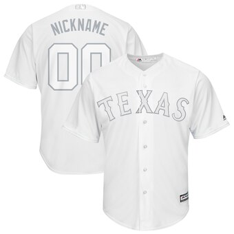 Texas Rangers Majestic 2019 Players' Weekend Cool Base Roster Custom Jersey White