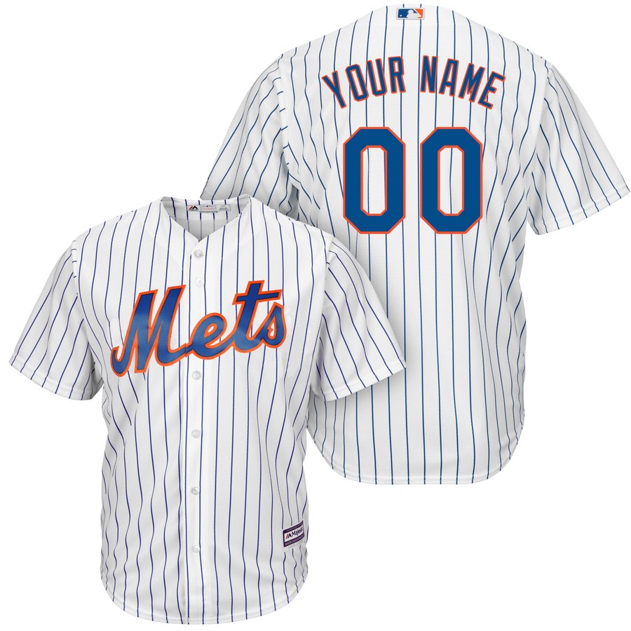 New York Mets Majestic Cool Base Custom Jersey White