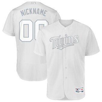 Minnesota Twins Majestic 2019 Players' Weekend Flex Base Authentic Roster Custom Jersey White