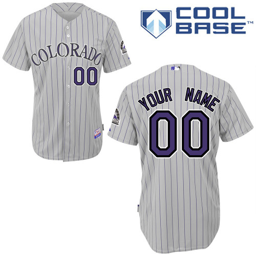 Rockies Personalized Authentic White MLB Jersey (S-3XL)