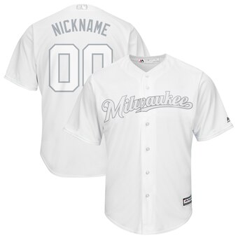 Milwaukee Brewers Majestic 2019 Players' Weekend Cool Base Roster Custom Jersey White