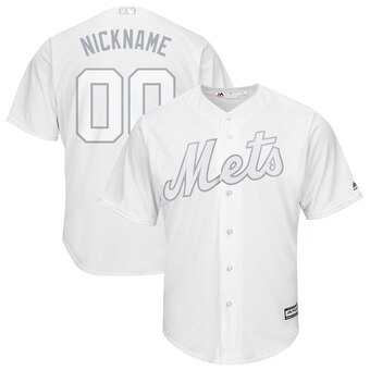 New York Mets Majestic 2019 Players' Weekend Cool Base Roster Custom Jersey White
