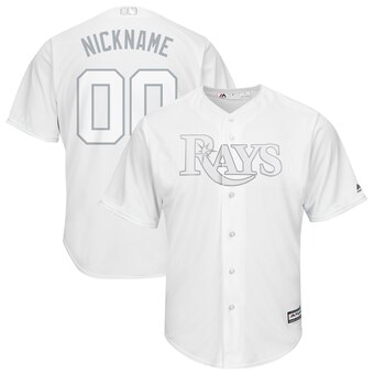 Tampa Bay Rays Majestic 2019 Players' Weekend Cool Base Roster Custom Jersey White