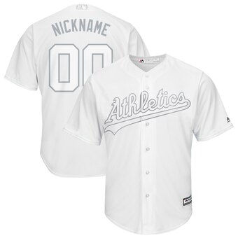 Oakland Athletics Majestic 2019 Players' Weekend Cool Base Roster Custom Jersey White