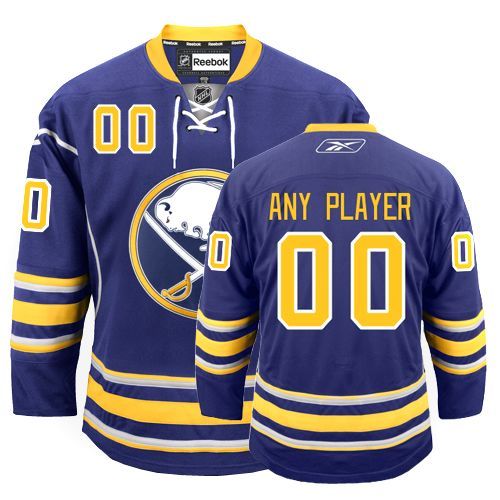 Sabres Third Personalized Authentic Blue NHL Jersey (S-3XL)