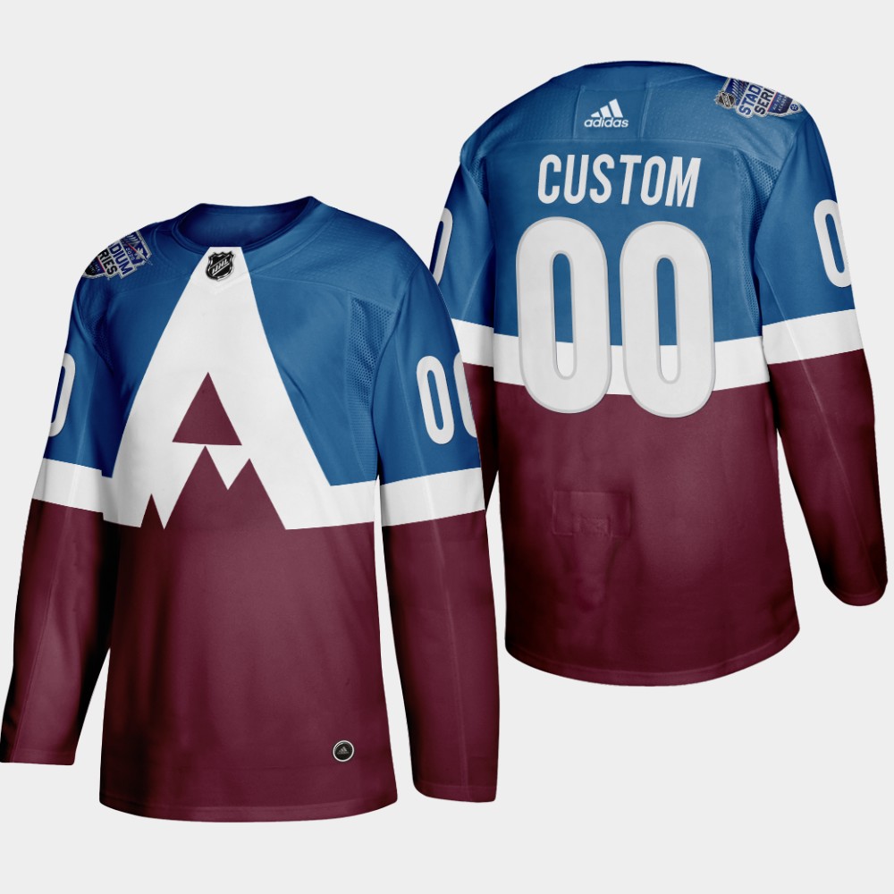 Adidas Colorado Avalanche Custom Men's 2020 Stadium Series Burgundy Stitched NHL Jersey