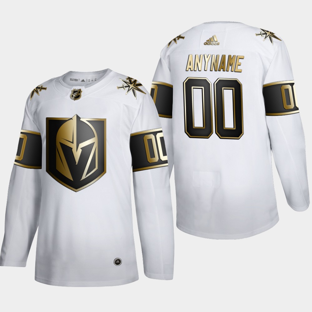 Vegas Golden Knights Custom Men's Adidas White Golden Edition Limited Stitched NHL Jersey