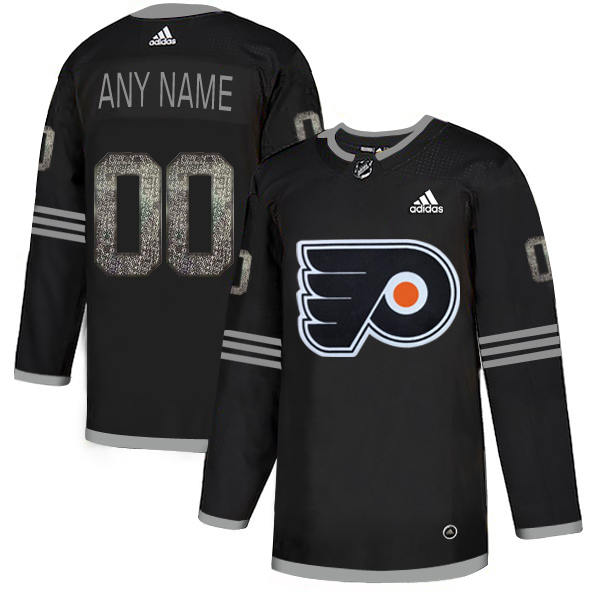 Men's Adidas Flyers Personalized Authentic Black Classic NHL Jersey
