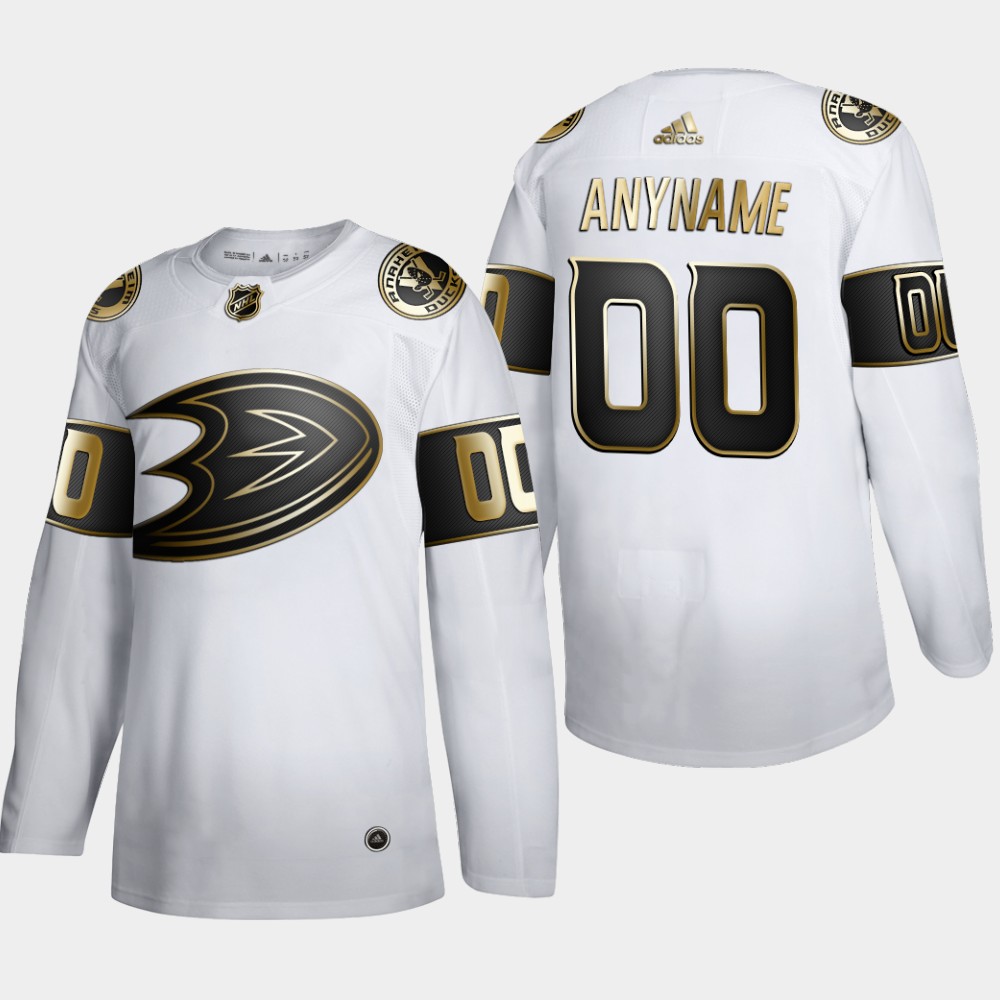 Anaheim Ducks Custom Men's Adidas White Golden Edition Limited Stitched NHL Jersey
