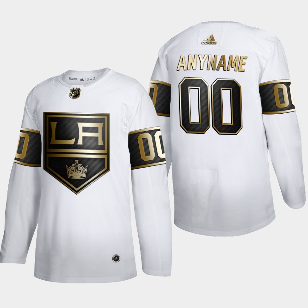 Los Angeles Kings Custom Men's Adidas White Golden Edition Limited Stitched NHL Jersey