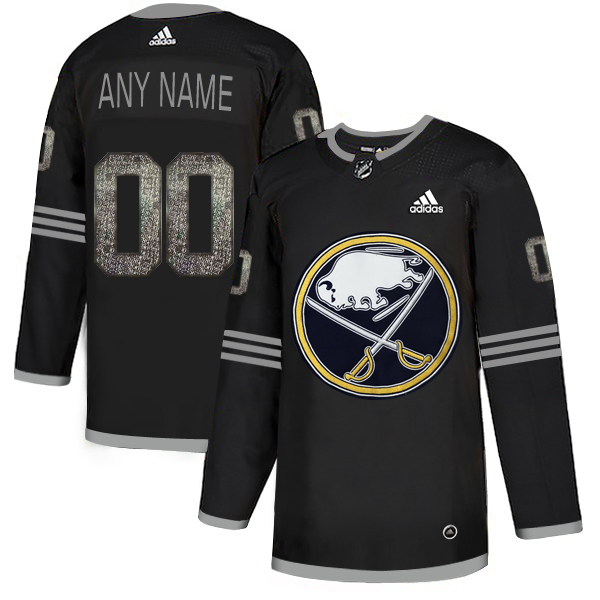 Men's Adidas Sabres Personalized Authentic Black Classic NHL Jersey