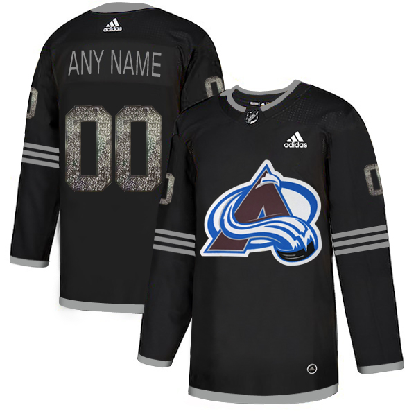 Men's Adidas Avalanche Personalized Authentic Black Classic NHL Jersey
