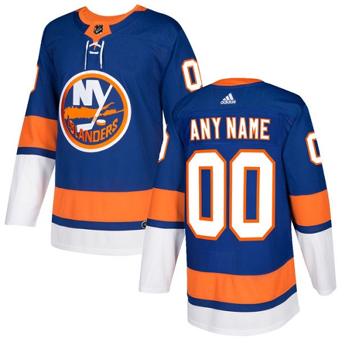 Men's Adidas Islanders Personalized Authentic Royal Blue Home NHL Jersey