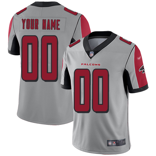 Nike Atlanta Falcons Customized Silver Men's Stitched NFL Limited Inverted Legend Jersey