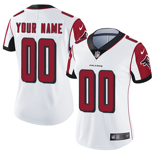 Nike Atlanta Falcons Customized White Stitched Vapor Untouchable Limited Women's NFL Jersey