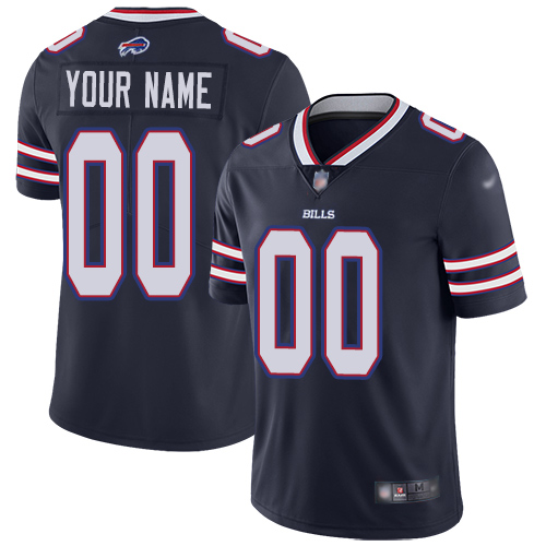 Nike Buffalo Bills Customized Navy Men's Stitched NFL Limited Inverted Legend Jersey