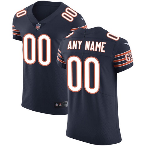 Nike Chicago Bears Customized Navy Blue Team Color Stitched Vapor Untouchable Elite Men's NFL Jersey