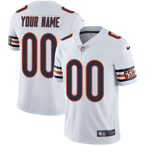 Nike Chicago Bears Customized White Stitched Vapor Untouchable Limited Men's NFL Jersey