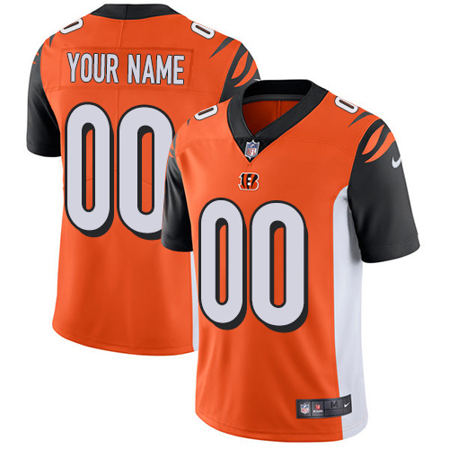 Nike Cincinnati Bengals Customized Orange Alternate Stitched Vapor Untouchable Limited Men's NFL Jersey