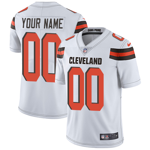 Nike Cleveland Browns Customized White Stitched Vapor Untouchable Limited Youth NFL Jersey