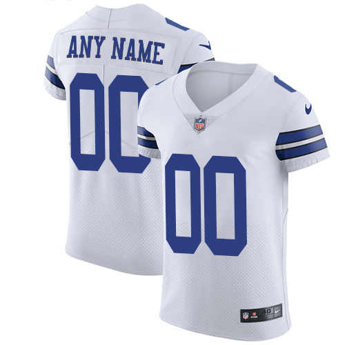 Nike Dallas Cowboys Customized White Stitched Vapor Untouchable Elite Men's NFL Jersey