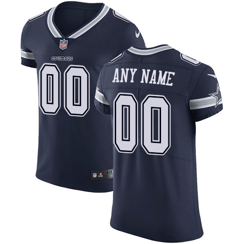 Nike Dallas Cowboys Customized Navy Blue Team Color Stitched Vapor Untouchable Elite Men's NFL Jersey