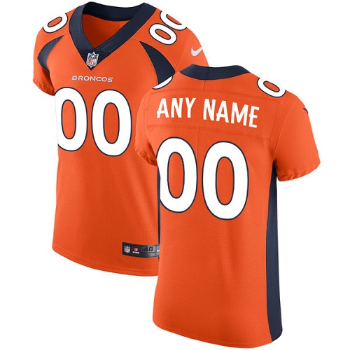 Nike Denver Broncos Customized Orange Team Color Stitched Vapor Untouchable Elite Men's NFL Jersey