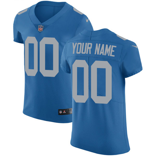 Nike Detroit Lions Customized Blue Alternate Stitched Vapor Untouchable Elite Men's NFL Jersey