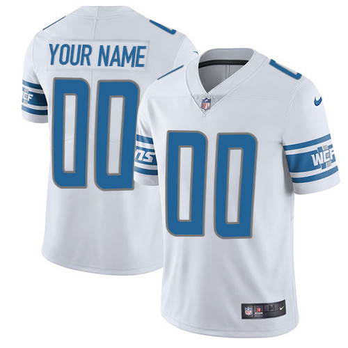 Nike Detroit Lions Customized White Stitched Vapor Untouchable Limited Men's NFL Jersey