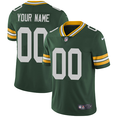 Nike Green Bay Packers Customized Green Team Color Stitched Vapor Untouchable Limited Youth NFL Jersey