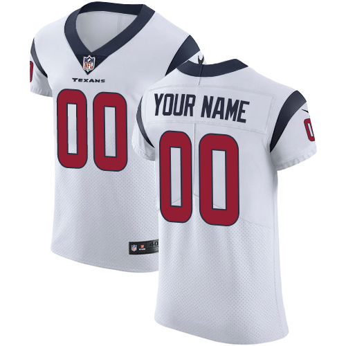 Nike Houston Texans Customized White Stitched Vapor Untouchable Elite Men's NFL Jersey