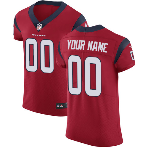 Nike Houston Texans Customized Red Alternate Stitched Vapor Untouchable Elite Men's NFL Jersey