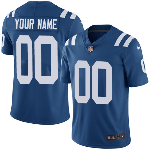 Nike Indianapolis Colts Customized Royal Blue Team Color Stitched Vapor Untouchable Limited Youth NFL Jersey