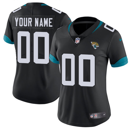 Nike Jacksonville Jaguars Customized Black Alternate Stitched Vapor Untouchable Limited Women's NFL Jersey