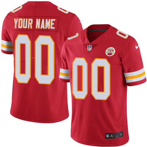Nike Kansas City Chiefs Customized Red Team Color Stitched Vapor Untouchable Limited Youth NFL Jersey
