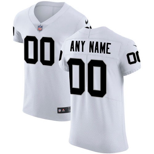 Nike Las Vegas Raiders Customized White Stitched Vapor Untouchable Elite Men's NFL Jersey