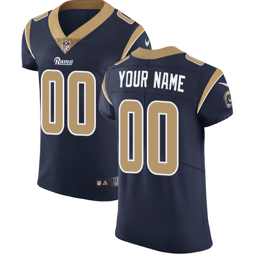 Nike Los Angeles Rams Customized Navy Blue Team Color Stitched Vapor Untouchable Elite Men's NFL Jersey